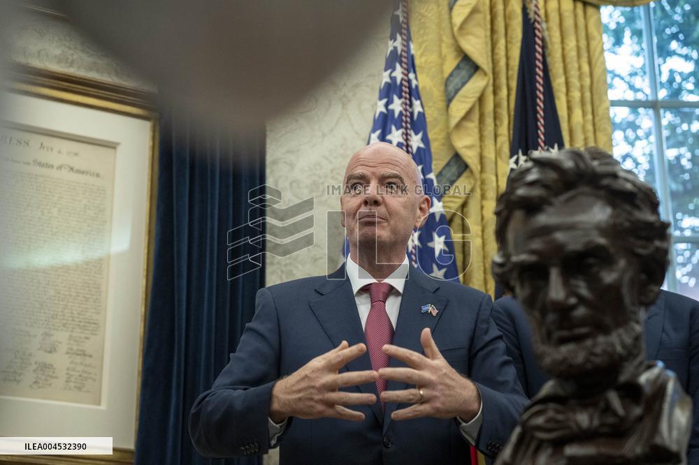 President Trump Holds a Meeting with Members of the Juventus Soccer Club