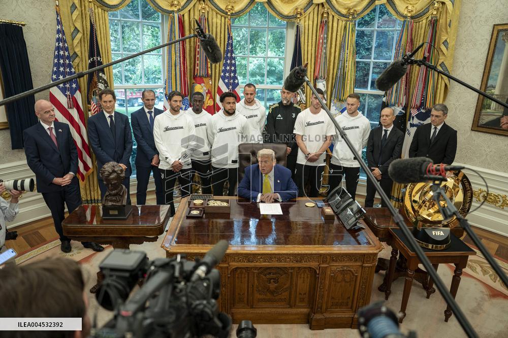President Trump Holds a Meeting with Members of the Juventus Soccer Club