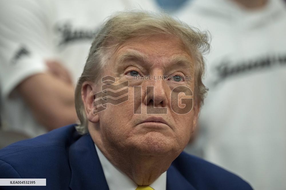 President Trump Holds a Meeting with Members of the Juventus Soccer Club