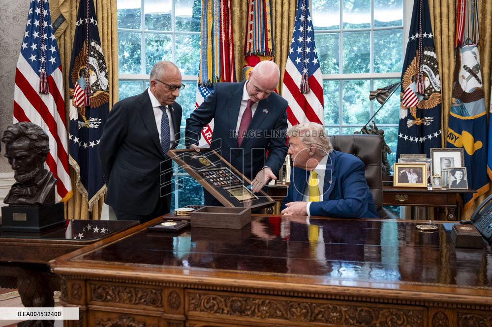 President Trump Holds a Meeting with Members of the Juventus Soccer Club