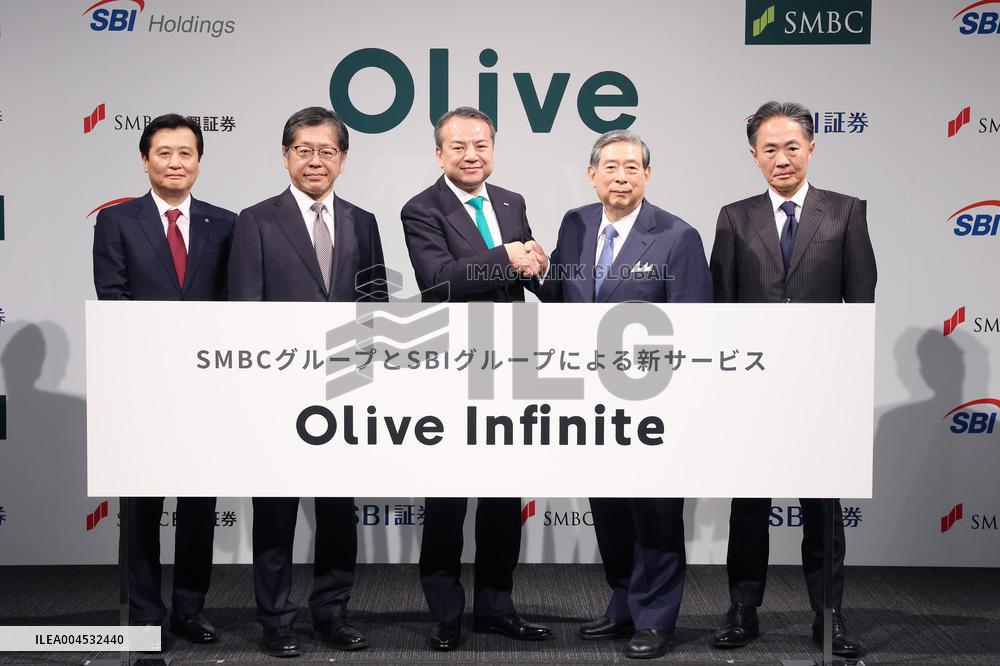 Press Conference by Sumitomo Mitsui FG, SBI Holdings and others