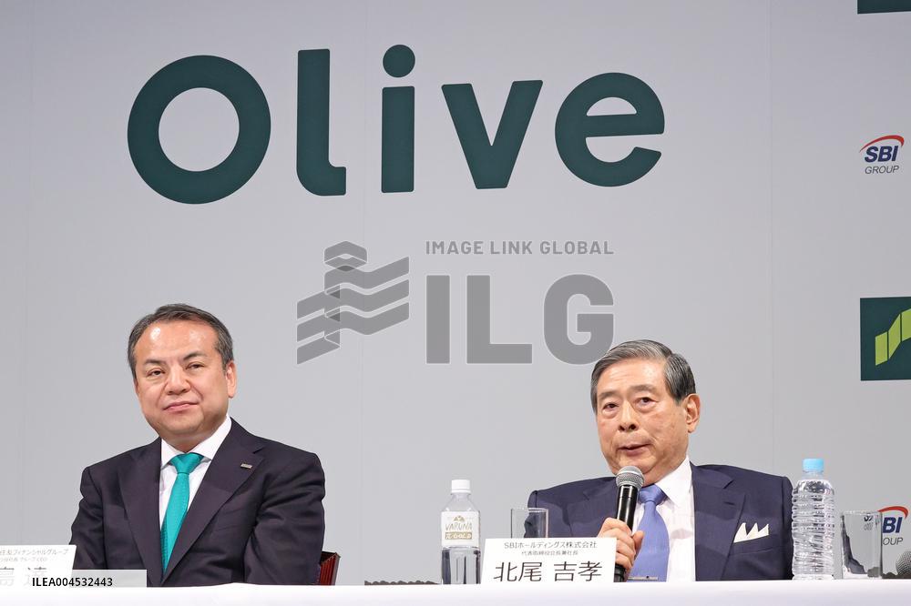 Press Conference by Sumitomo Mitsui FG, SBI Holdings and others