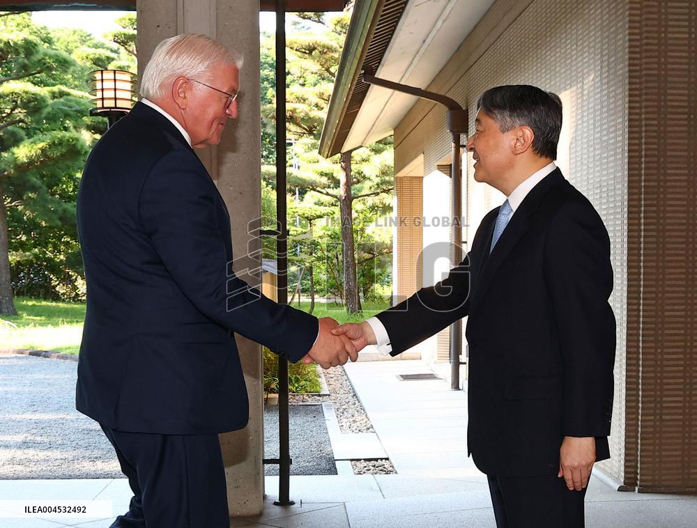 Japan emperor meets German president