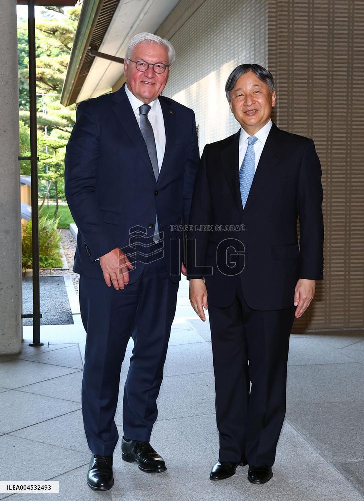Japan emperor meets German president