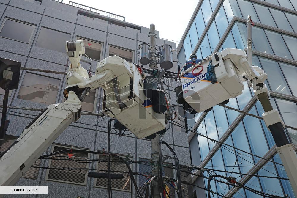 Image of electrical installation and replacement of electrical equipment