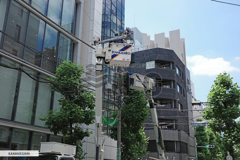 Image of electrical installation and replacement of electrical equipment