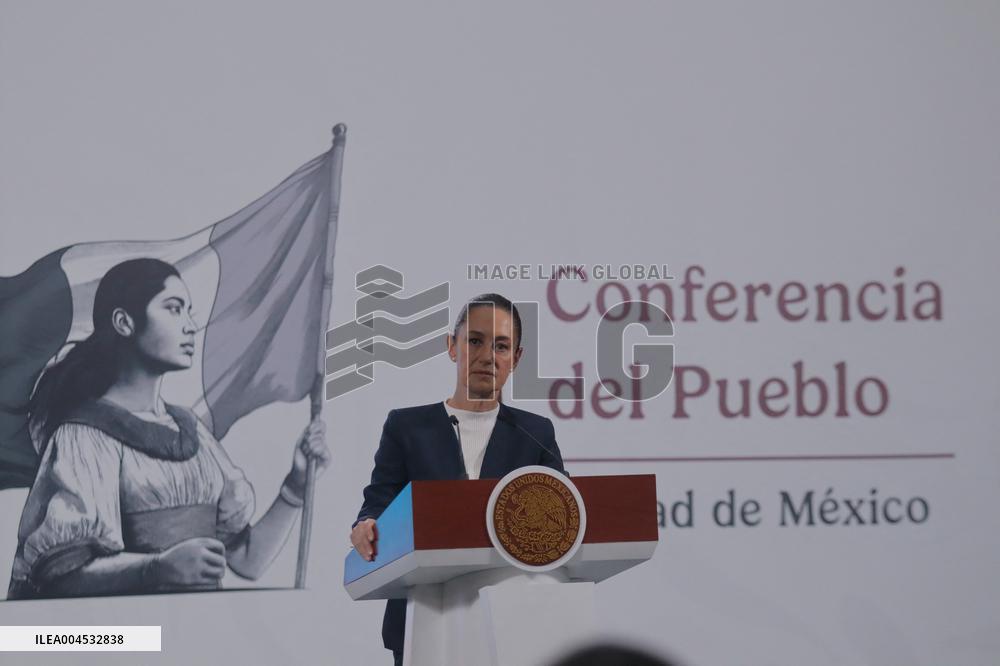 Mexico’s President Claudia Sheinbaum Holds Briefing Conference - Mexico