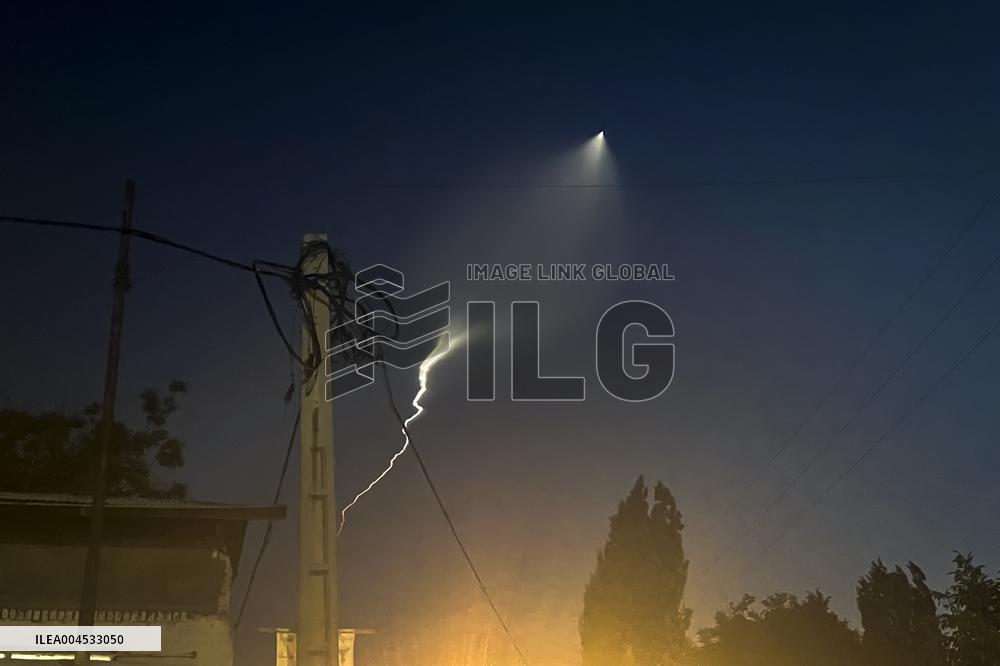 Iranian Missile Marks the Sky - Tehran