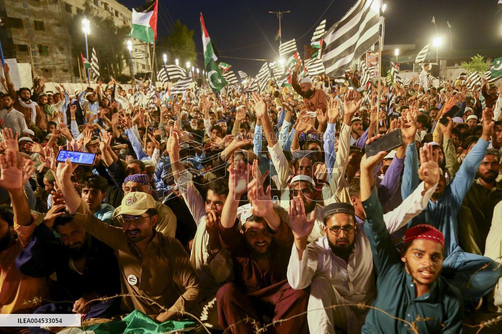 Pakistan Rally Supports Palestinian Cause - Hyderabad City