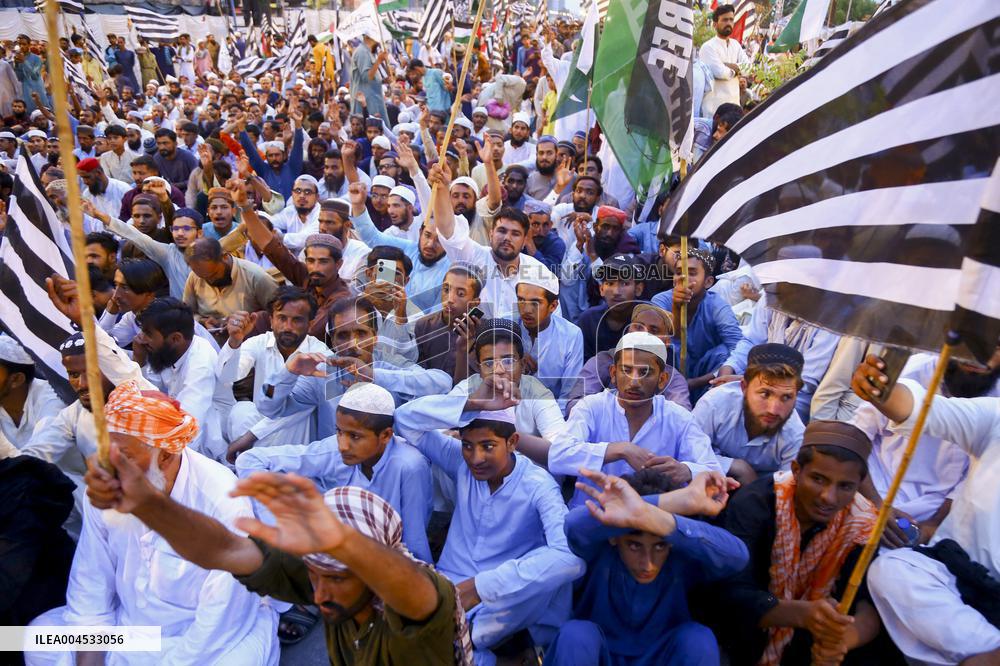 Pakistan Rally Supports Palestinian Cause - Hyderabad City