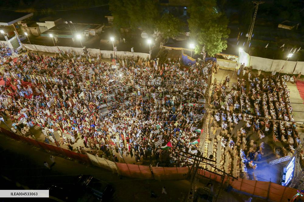 Pakistan Rally Supports Palestinian Cause - Hyderabad City