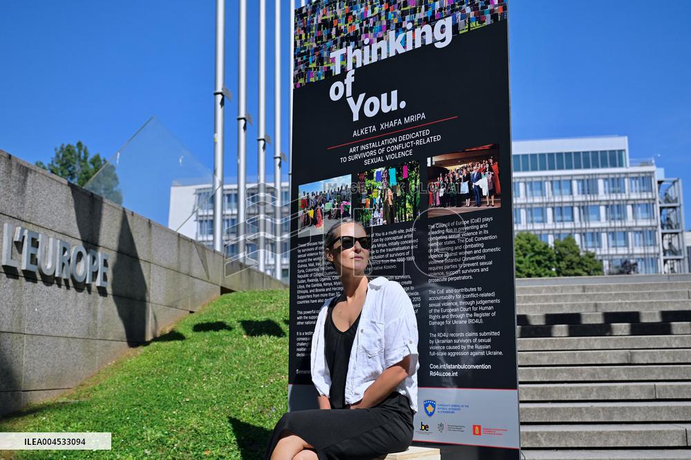 Thinking of You Installation by Alketa Xhafa Mripa - Strasbourg