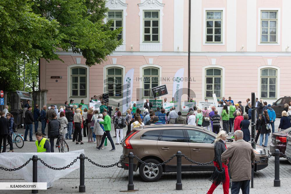 The Centre Party protest