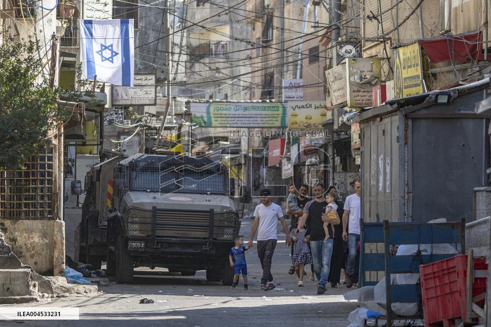 Nablus Israeli Soldiers Explode Blacksmith Shop - West Bank