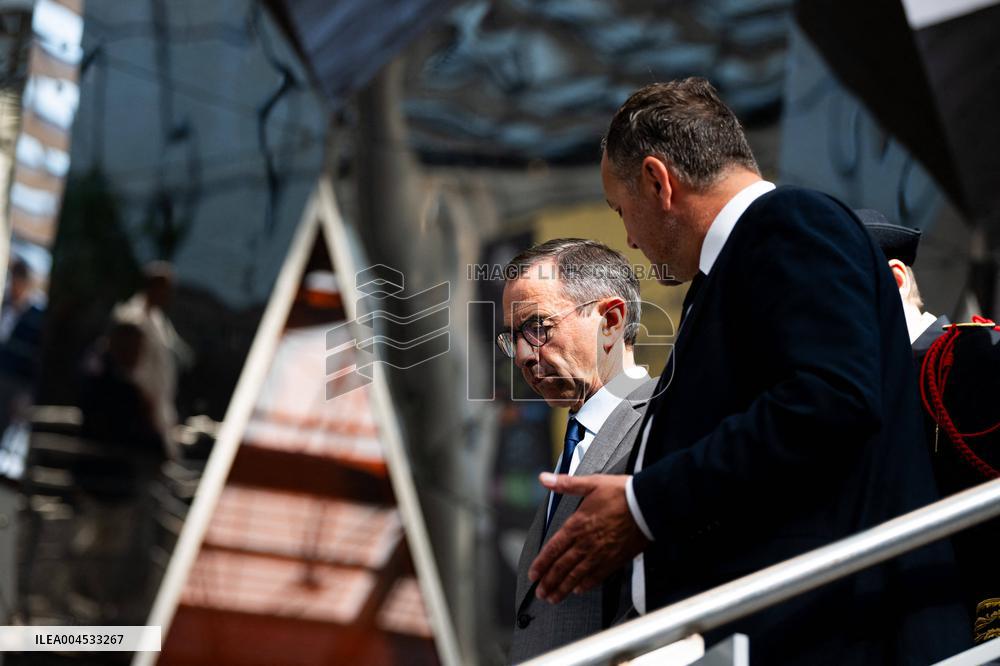 Bruno Retailleau at Gare du Nord Against Illegal Immigration - Paris