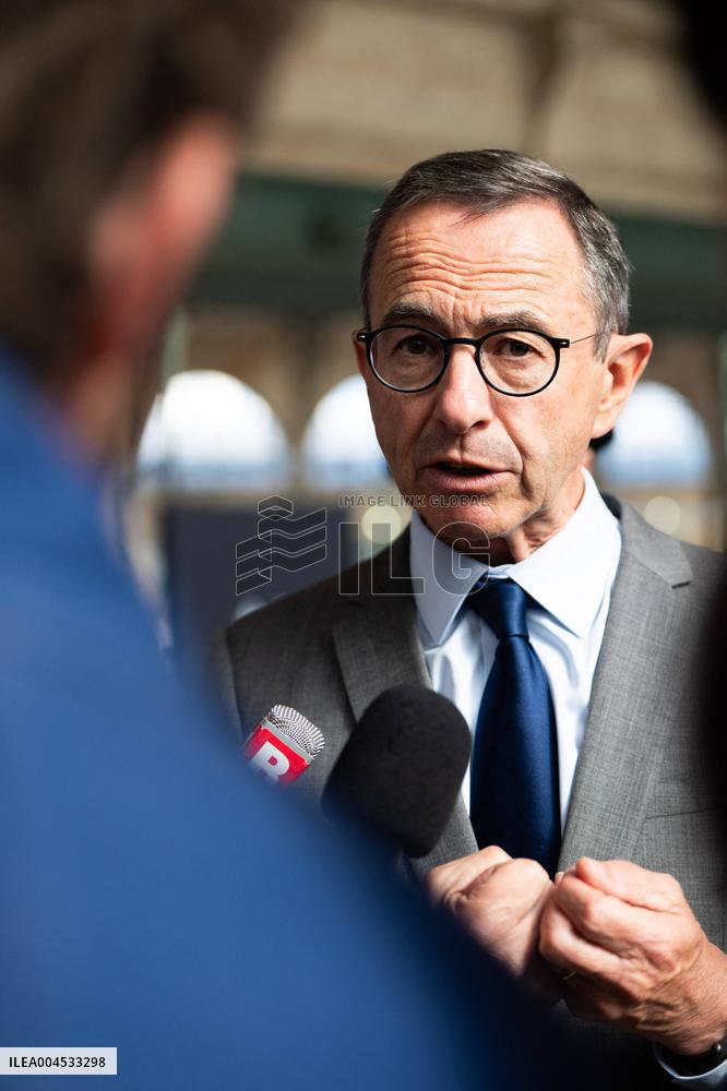 Bruno Retailleau at Gare du Nord Against Illegal Immigration - Paris