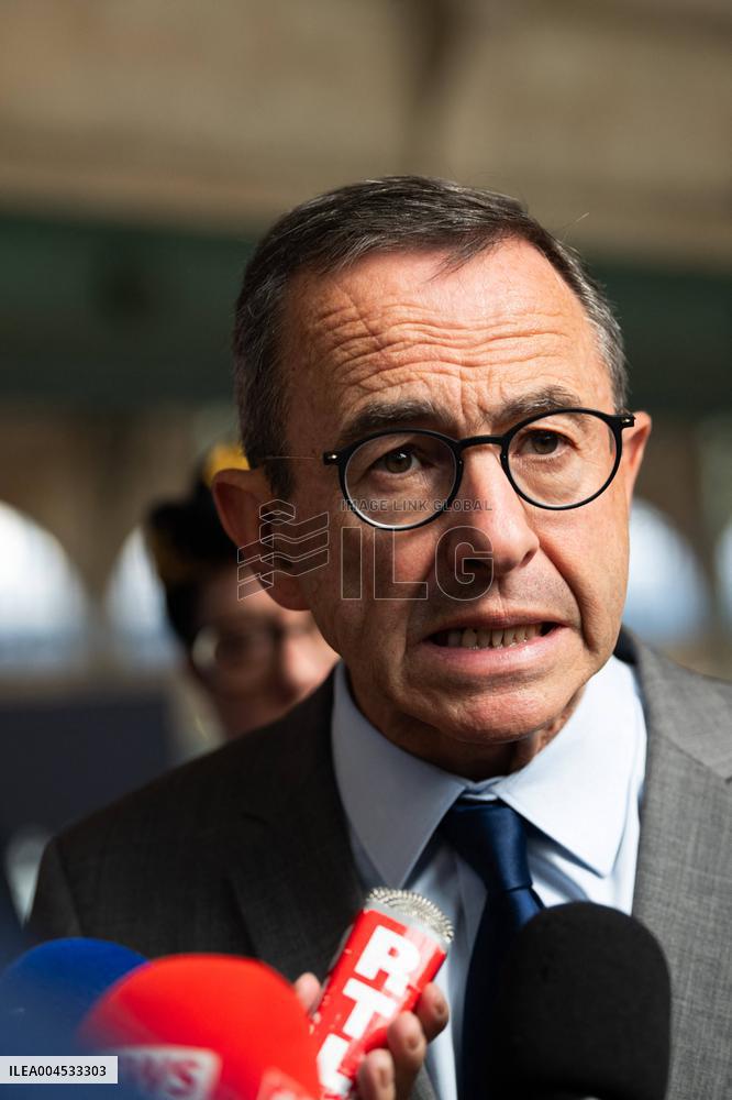 Bruno Retailleau at Gare du Nord Against Illegal Immigration - Paris