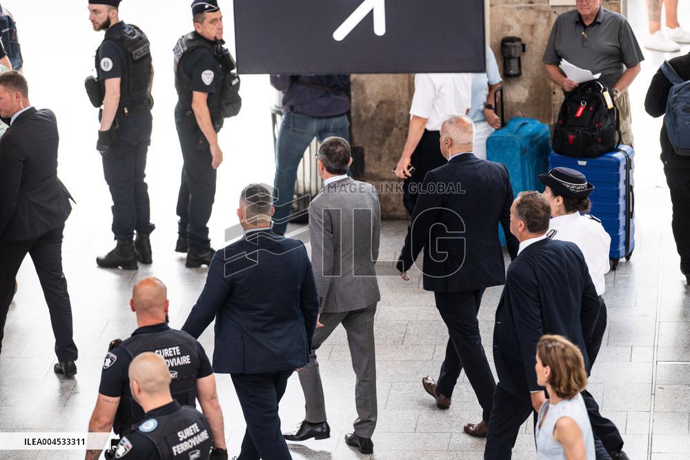 Bruno Retailleau at Gare du Nord Against Illegal Immigration - Paris