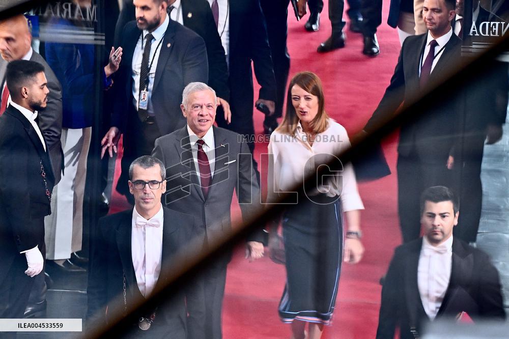 King Abdullah II At European Parliament - Strasbourg