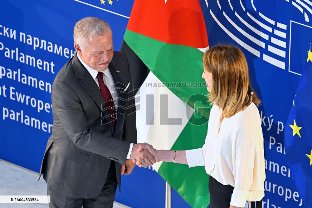 King Abdullah II At European Parliament - Strasbourg