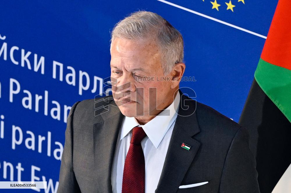 King Abdullah II At European Parliament - Strasbourg