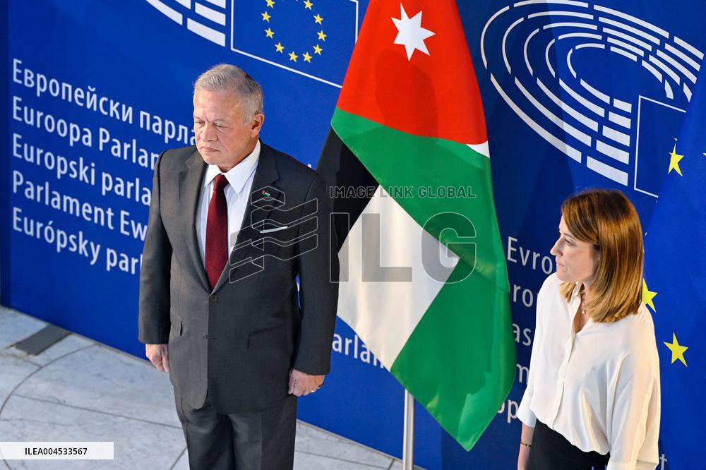 King Abdullah II At European Parliament - Strasbourg