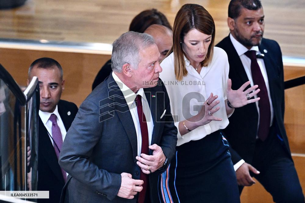 King Abdullah II At European Parliament - Strasbourg