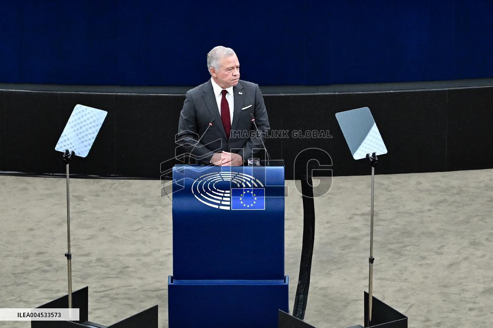 King Abdullah II At European Parliament - Strasbourg