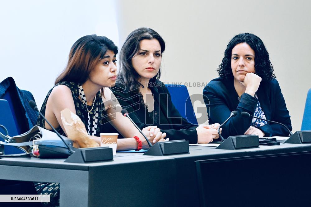 France Insoumise Holds Press Conference at European Parliament - Strasbourg