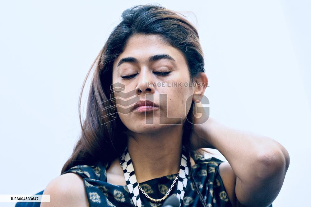 France Insoumise Holds Press Conference at European Parliament - Strasbourg