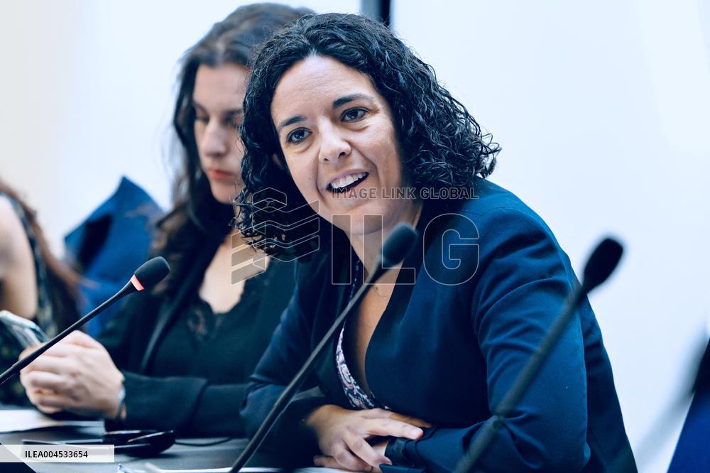 France Insoumise Holds Press Conference at European Parliament - Strasbourg