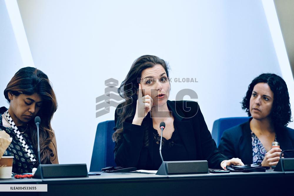 France Insoumise Holds Press Conference at European Parliament - Strasbourg