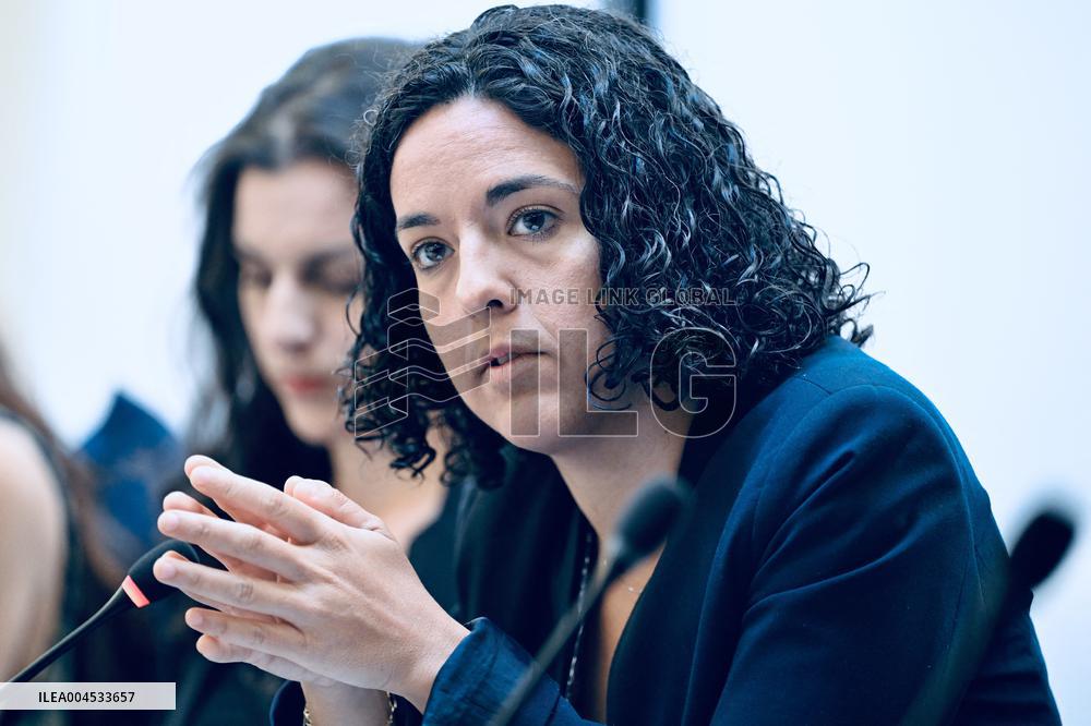 France Insoumise Holds Press Conference at European Parliament - Strasbourg