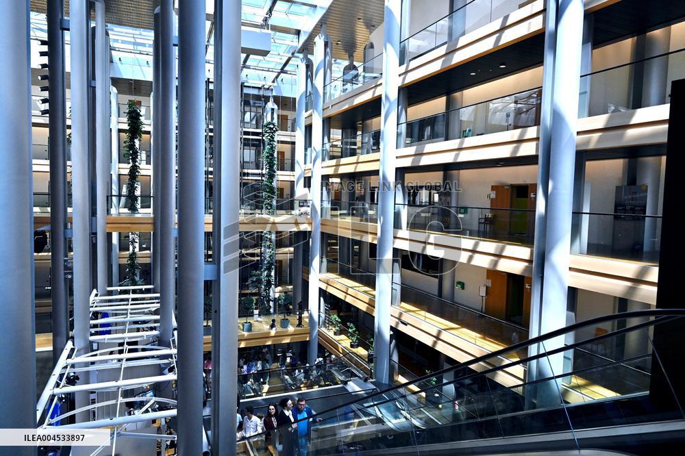 The European Parliament in Strasbourg during the parliamentary session