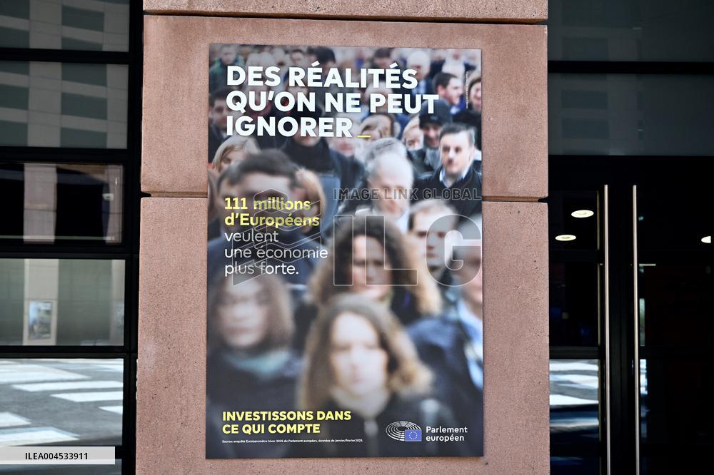 The European Parliament in Strasbourg during the parliamentary session