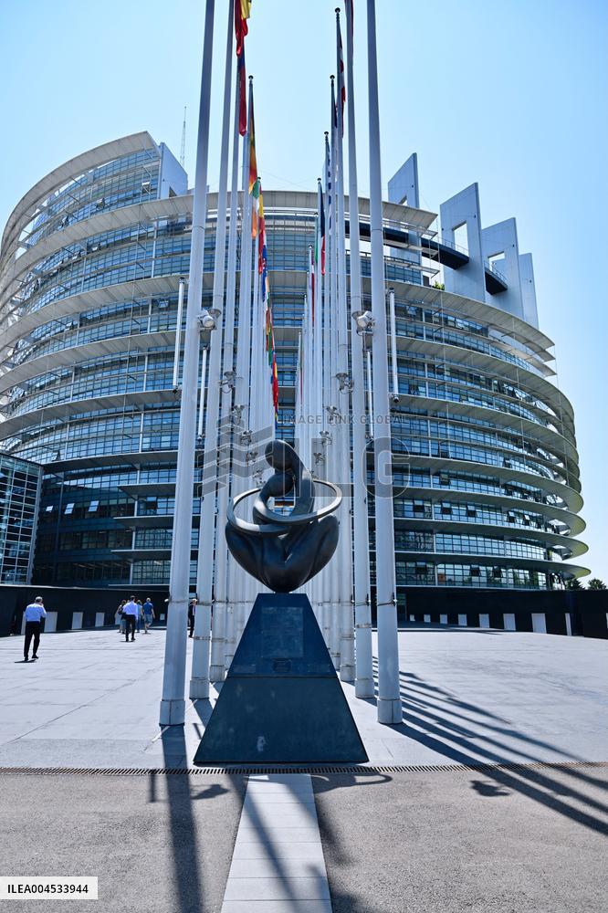 The European Parliament in Strasbourg during the parliamentary session