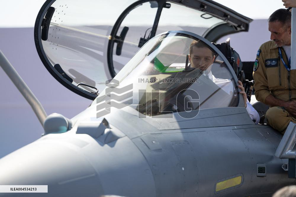 Marine Le Pen and Jordan Bardella Visits the International Paris Air Show - Le Bourget