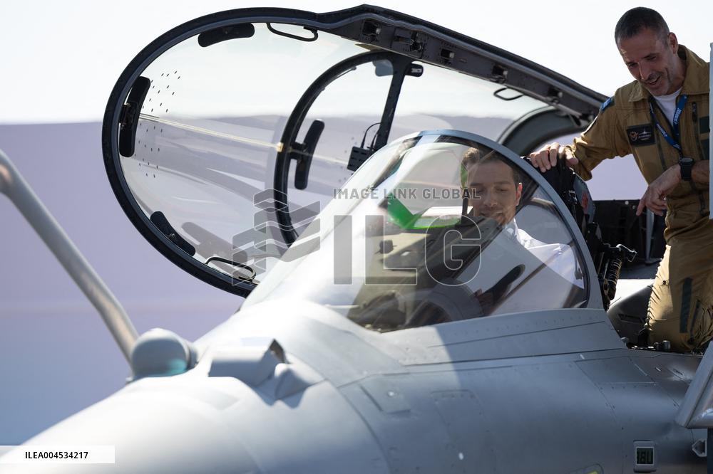 Marine Le Pen and Jordan Bardella Visits the International Paris Air Show - Le Bourget