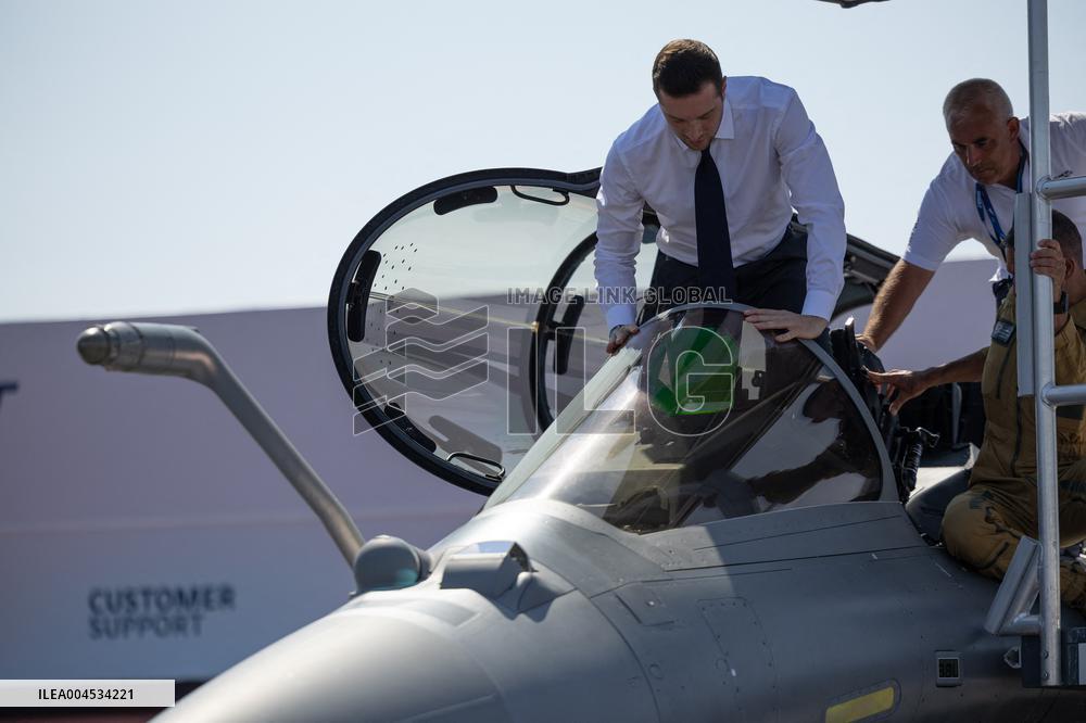 Marine Le Pen and Jordan Bardella Visits the International Paris Air Show - Le Bourget