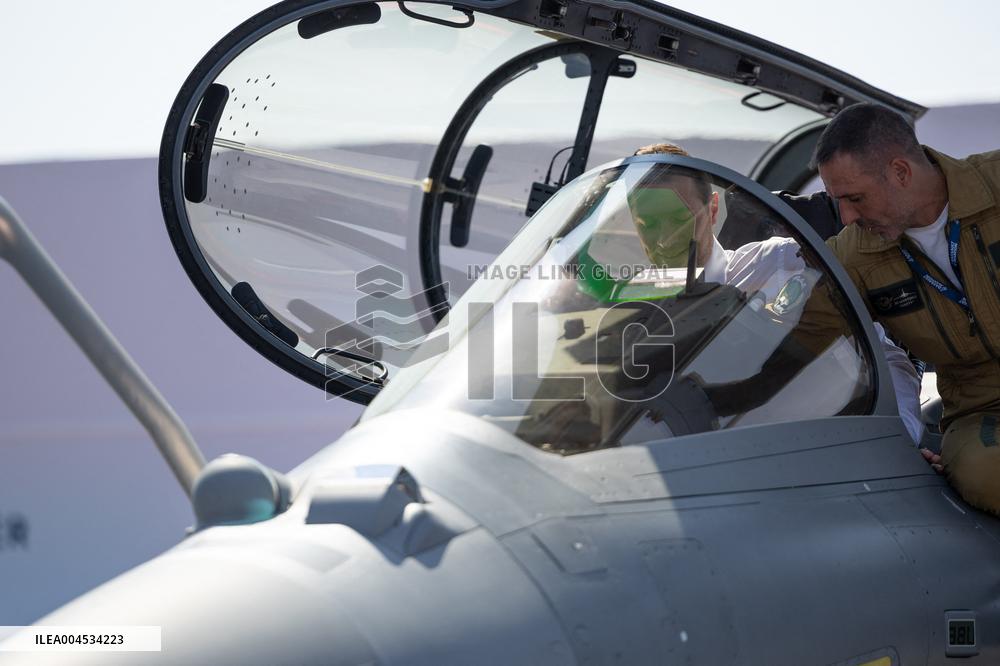 Marine Le Pen and Jordan Bardella Visits the International Paris Air Show - Le Bourget
