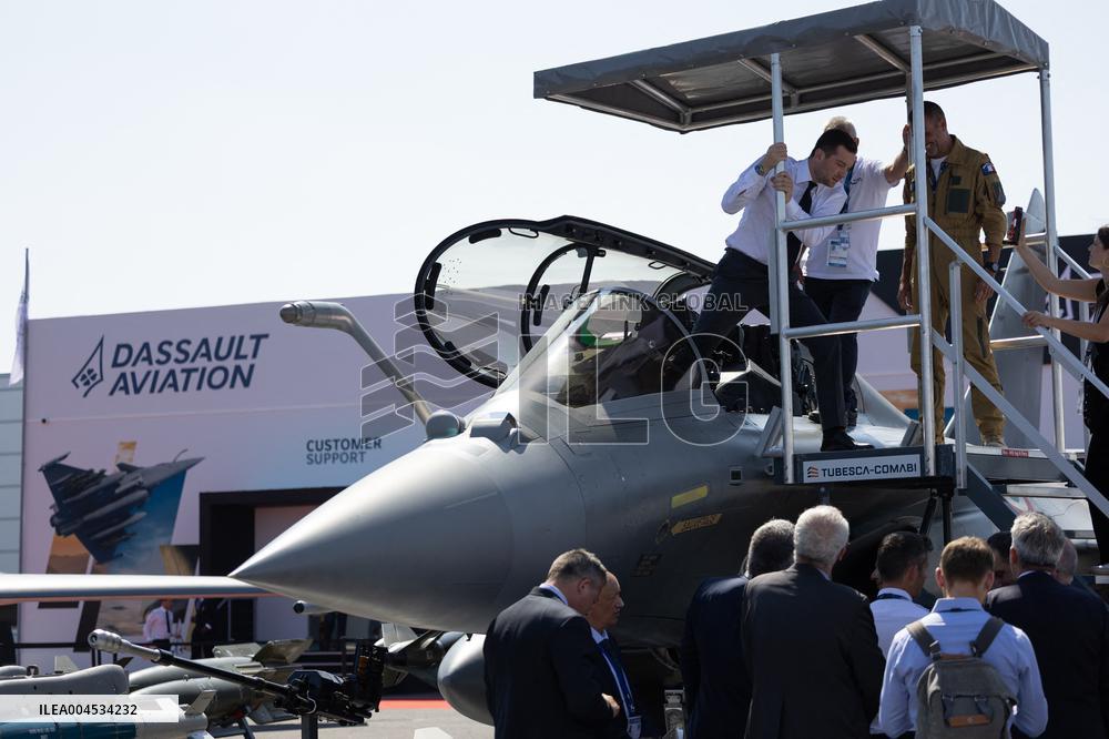 Marine Le Pen and Jordan Bardella Visits the International Paris Air Show - Le Bourget