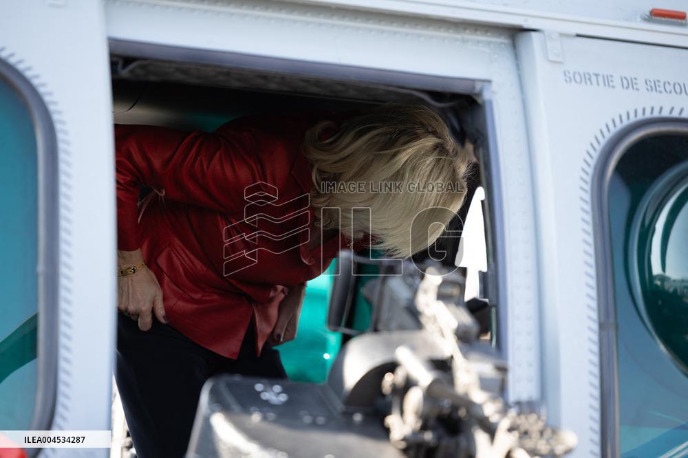 Marine Le Pen and Jordan Bardella Visits the International Paris Air Show - Le Bourget
