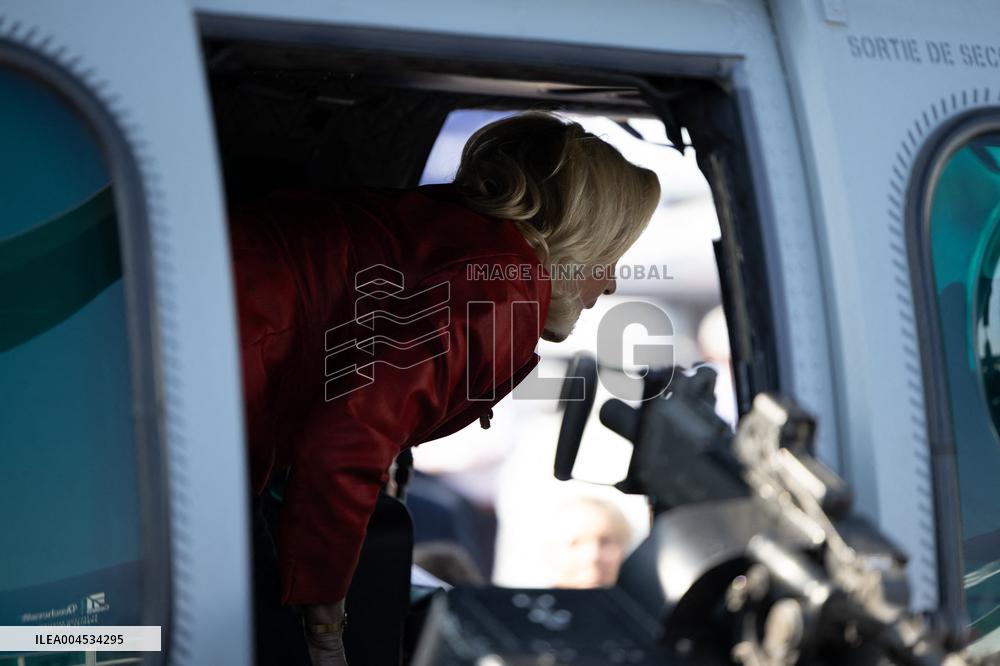 Marine Le Pen and Jordan Bardella Visits the International Paris Air Show - Le Bourget