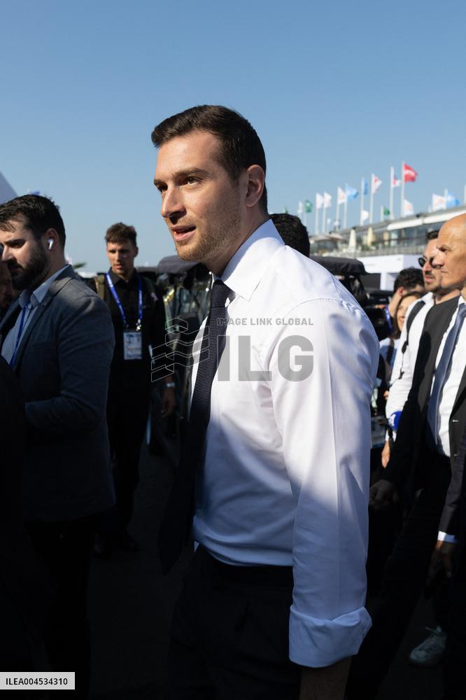 Marine Le Pen and Jordan Bardella Visits the International Paris Air Show - Le Bourget