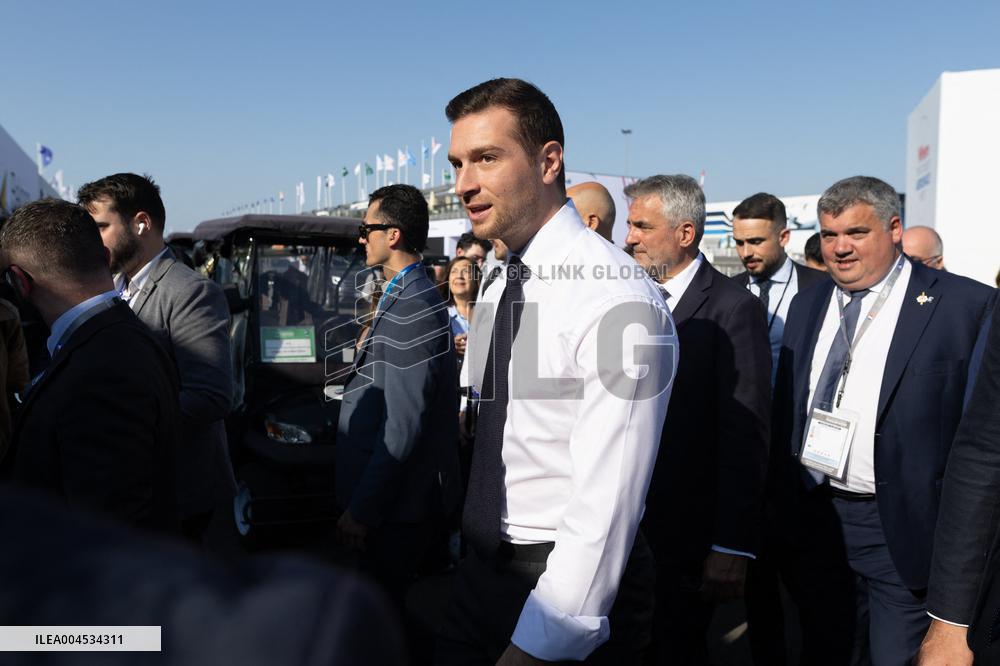 Marine Le Pen and Jordan Bardella Visits the International Paris Air Show - Le Bourget