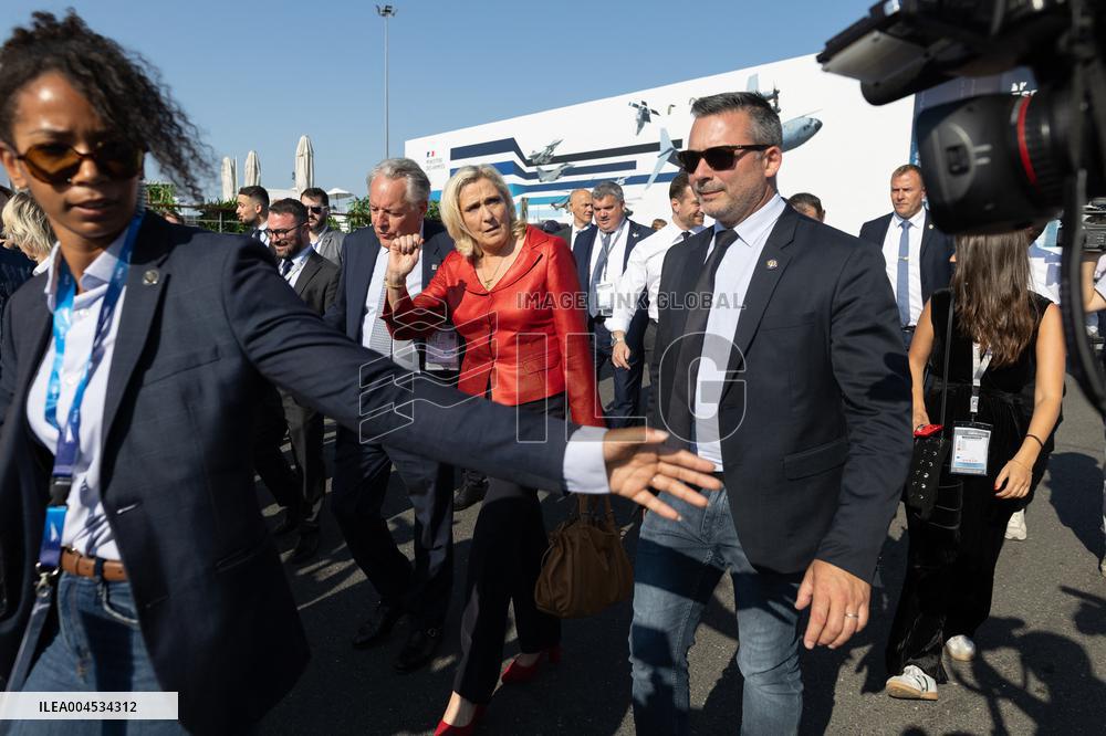 Marine Le Pen and Jordan Bardella Visits the International Paris Air Show - Le Bourget