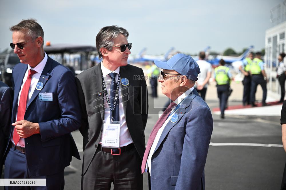 President Macron At Paris Air Show - Le Bourget