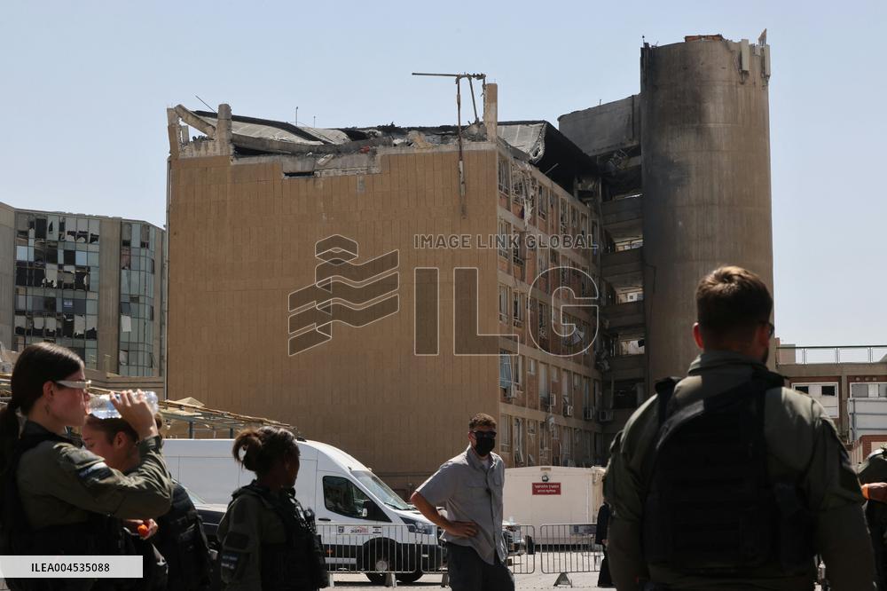 Iranian Strike Hits Soroka Medical Center - Israel