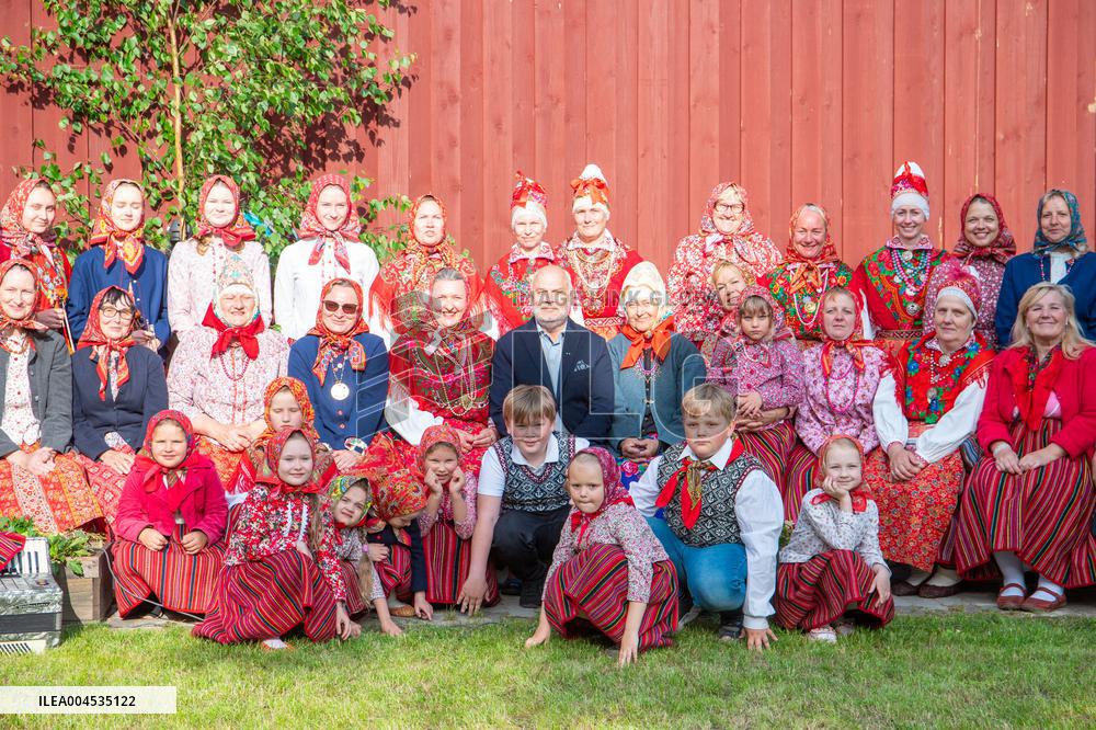President of Estonia visited Kihnu island