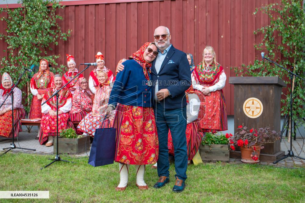 President of Estonia visited Kihnu island